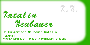 katalin neubauer business card
